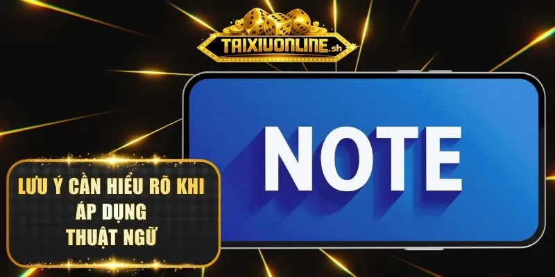 Lưu ý cần hiểu rõ khi áp dụng thuật ngữ 