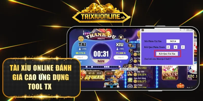 Tài xỉu online đánh giá cao ứng dụng Tool TX 
